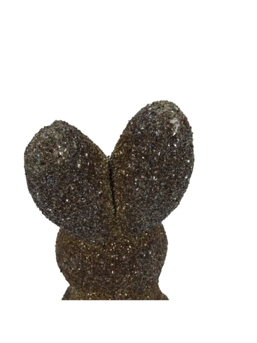 Pottery Barn 12.25in Tall Oil Slick Multicolor Glitter Easter Bunny Rabbit Egg